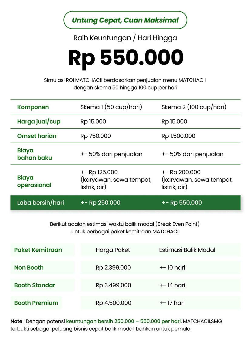 ROI MATCHACII - Return of Investment Analysis